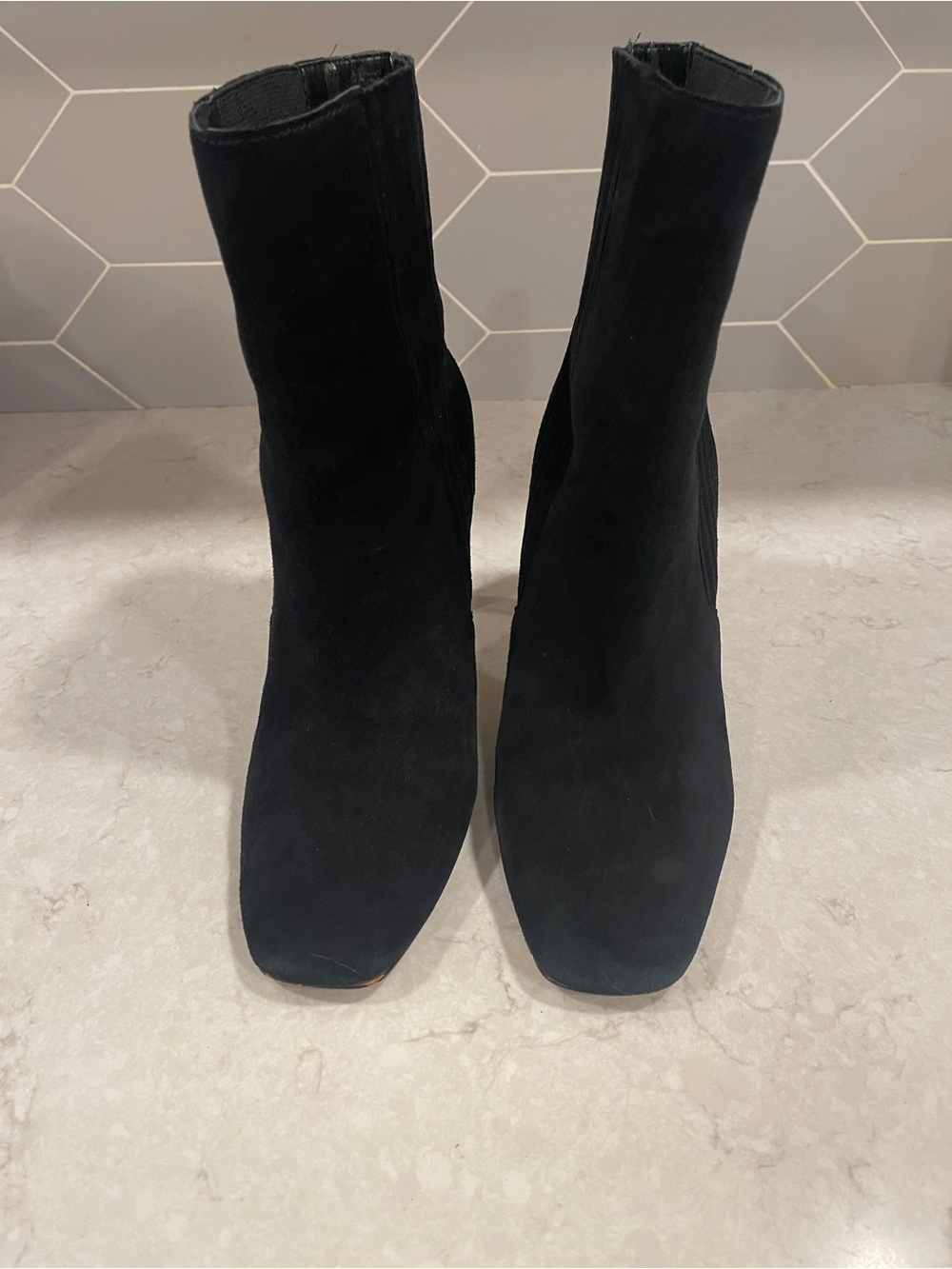 Vince Camuto Talanna Ankle Boots, Black Suede, Women's 9